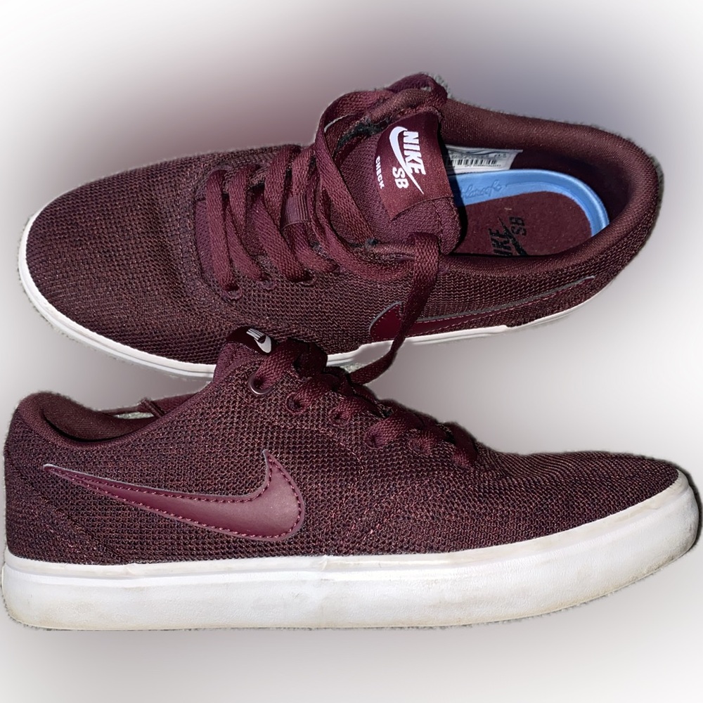Nike Women’s Check Solar SB Night Maroon Casual Sneakers - Size 7.5